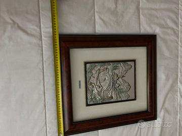 Quadro con soggetti in argento