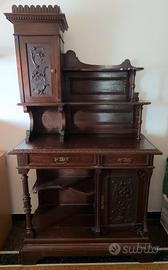Credenza d'epoca da salotto/ingresso con alzata