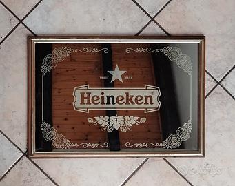 Insegna quadro Heineken specchio pubblicitario