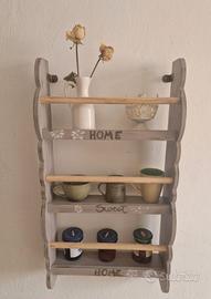 piattaia / mobiletto bagno shabby chic 
