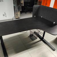 Tavoli ufficio Ikea nero a "L" - Smontati