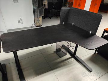 Tavoli ufficio Ikea nero a "L" - Smontati