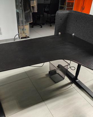 Tavoli ufficio Ikea nero a "L" - Smontati