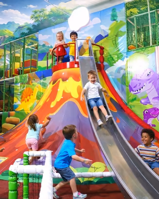 Gioco Vulcano Playground con Arrampicata e Scivolo