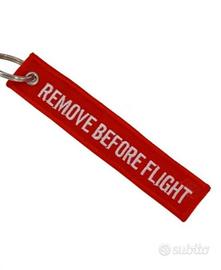 Portachiavi aeronautico remove before flight