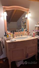Mobile bagno con top in matmo vero