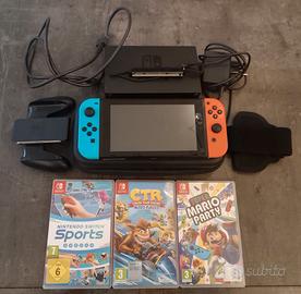 Nintendo Switch + 3 giochi + custodia console