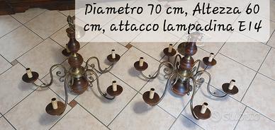 lampadari anni 70