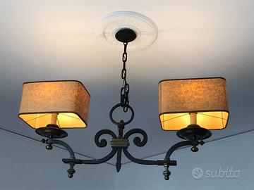 applique e lampadario artigianale vintage anni ‘50