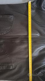 Giacca in similpelle marrone Cotton & SIlk