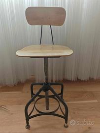 Sgabello industriale Toledo Stool Vintage