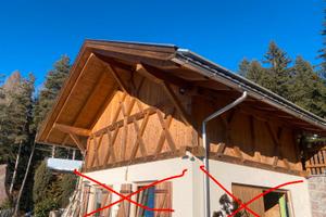 Casetta in legno smontata