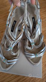 Sandali Giorgio Armani sera grigio perla