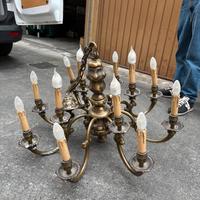 Lampadario vintage in ottone