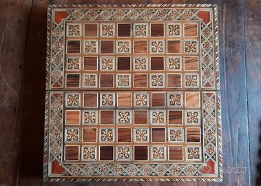 backgammon a intarsio