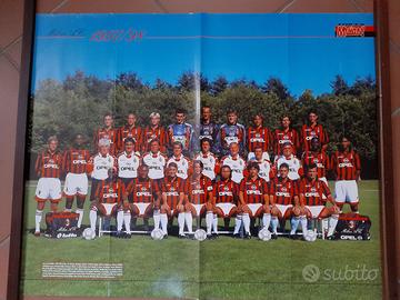 POSTER MILAN CALCIO SECONDO LOTTO 7-12