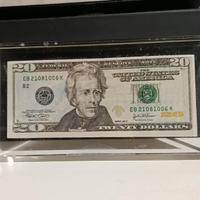 Banconota 20 Dollari USA 2004 in Plexiglass