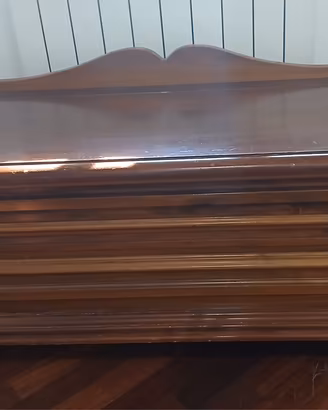 Cassapanca/ baule in legno massello noce- vintage