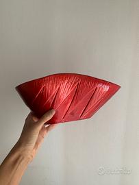 Vaso decorato rosso