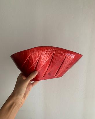 Vaso decorato rosso