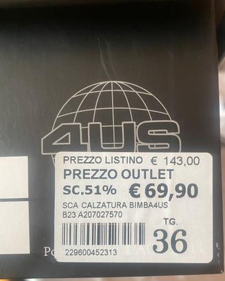 Scarpe Paciotti 4 us bambina