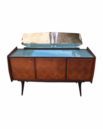 Mobile Anni 50 Credenza Buffet Specchio Vintage