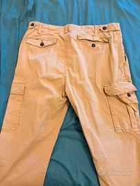 Pantaloni cargo marrone chiaro tg 36
