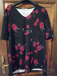 Maxi maglia Terranova a fiori - Taglia S