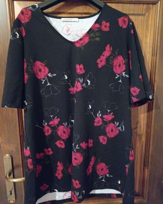 Maxi maglia Terranova a fiori - Taglia S