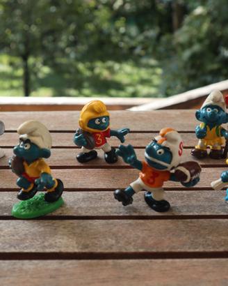 Lotto 6 Puffi vintage Peyo Schleich anni ’70-’80