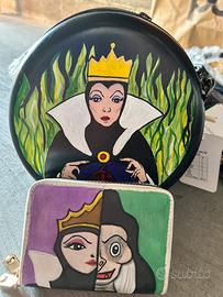 Borsa portafoglio dipinti a mano