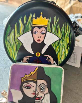 Borsa portafoglio dipinti a mano