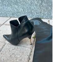 Stivale nero in vera pelle m 40 AVC