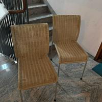 2 Sedie da cucina in paglia SOLO RITIRO