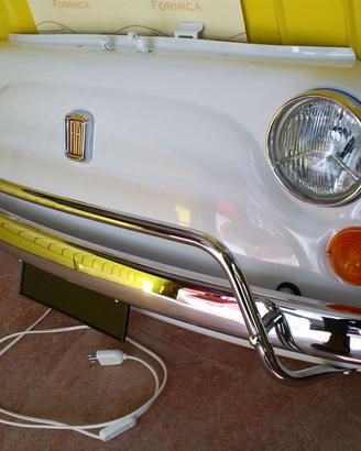 Musetto Fiat 500 Epoca  Vintage Bianco Gelato