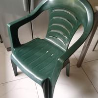 Sedia da giardino in plastica