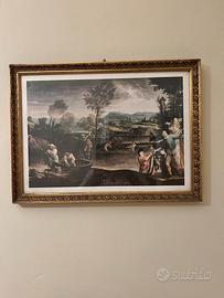 Grazioso quadro di pescatori carracci