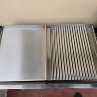 Barbecue piastra liscia e rigata