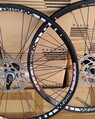 Coppia Ruote MTB 26 Whistle Mozzi e Dischi Shimano