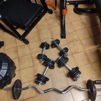 bilanciere manubri pesi palestra 