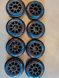 Set 8 ruote MPC STORM X-Grip 90mm bagnato