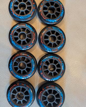 Set 8 ruote MPC STORM X-Grip 90mm bagnato