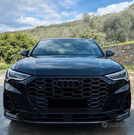 Audi q3 sportback s line total black 40d 200 cv