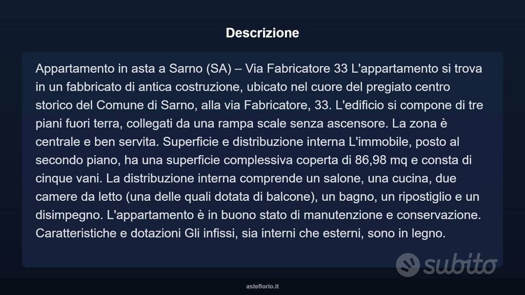 Appartamento – Sarno, Borgo San Matteo - Vista 3