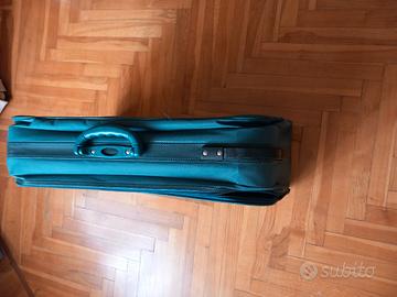 valigia, tessuto " i santi" 