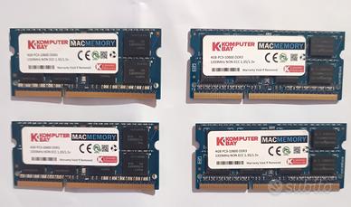 4 banchi ram 4Gb iMac 27 late  2011