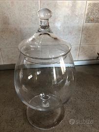 Vaso in vetro portaconfetti