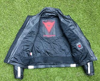 Giacca moto DAINESE in pelle tg 48 con protezioni