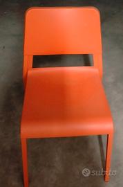 4 sedie Ikea in resina e metallo