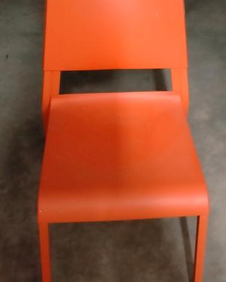 4 sedie Ikea in resina e metallo